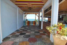 parking right in front of the beach in cabarete